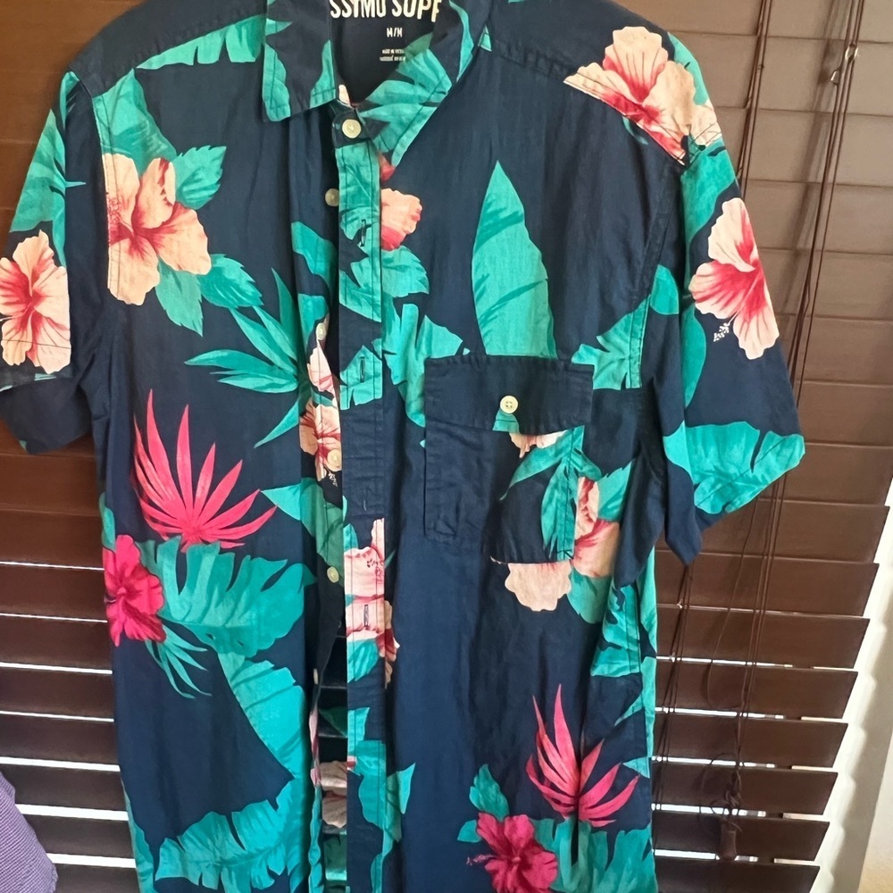 Mossimo Supply Co. Tropical Print Shirt